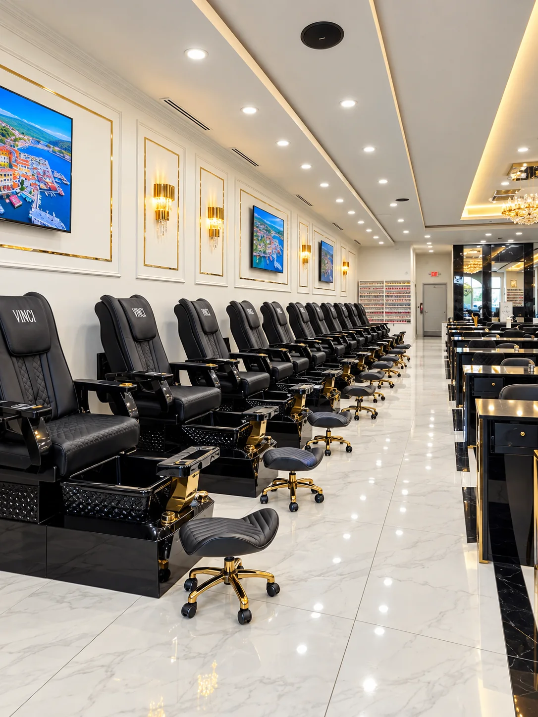 District Nail Club pedicure chairs